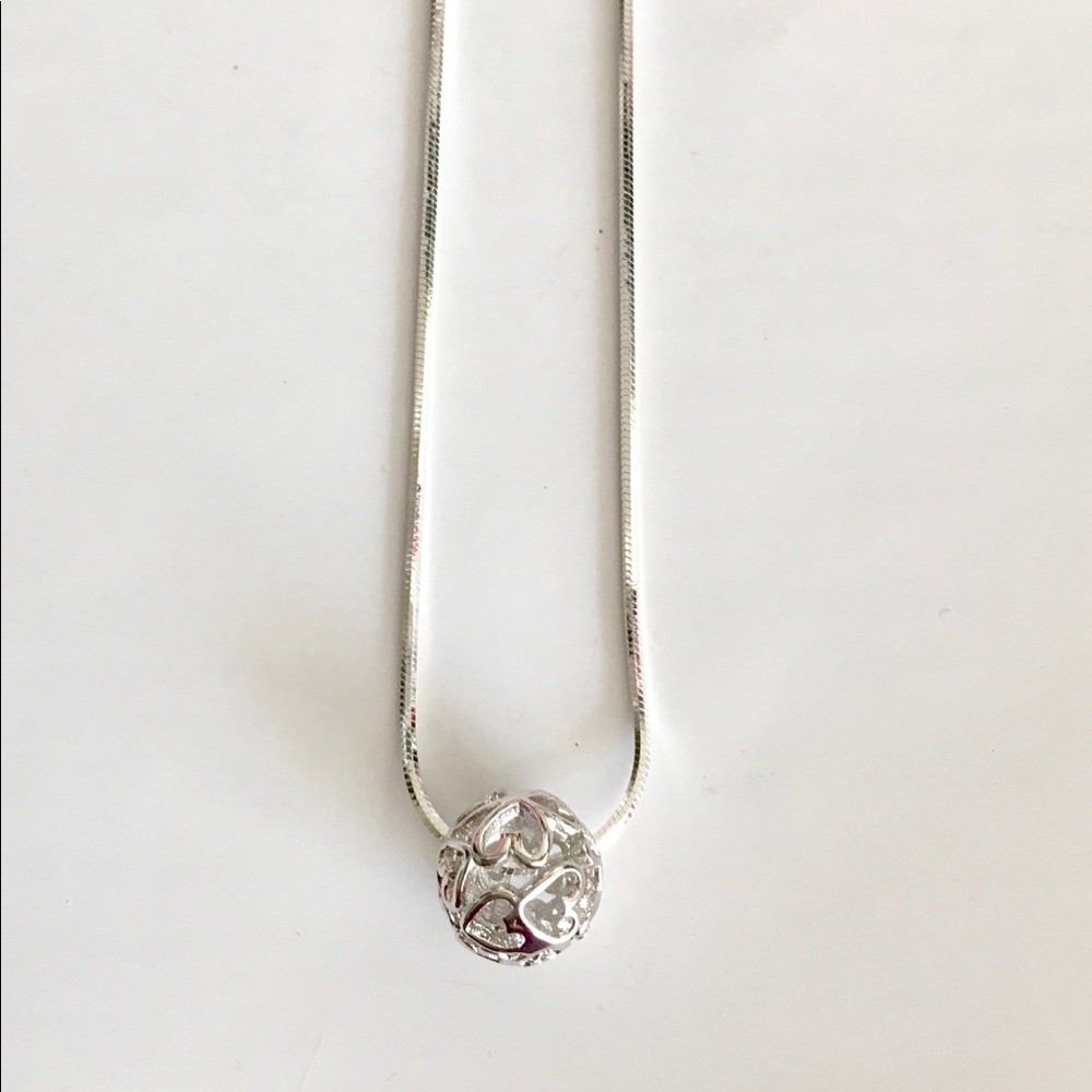Hollow Ball Heart Design Necklace